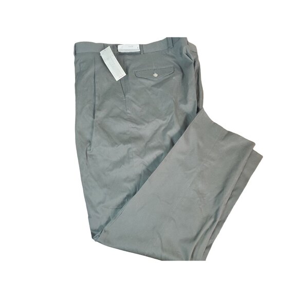 L.L. Bean Men's Dress Pants Size 42W Inseam 34 Gray Cotton - Picture 4 of 4